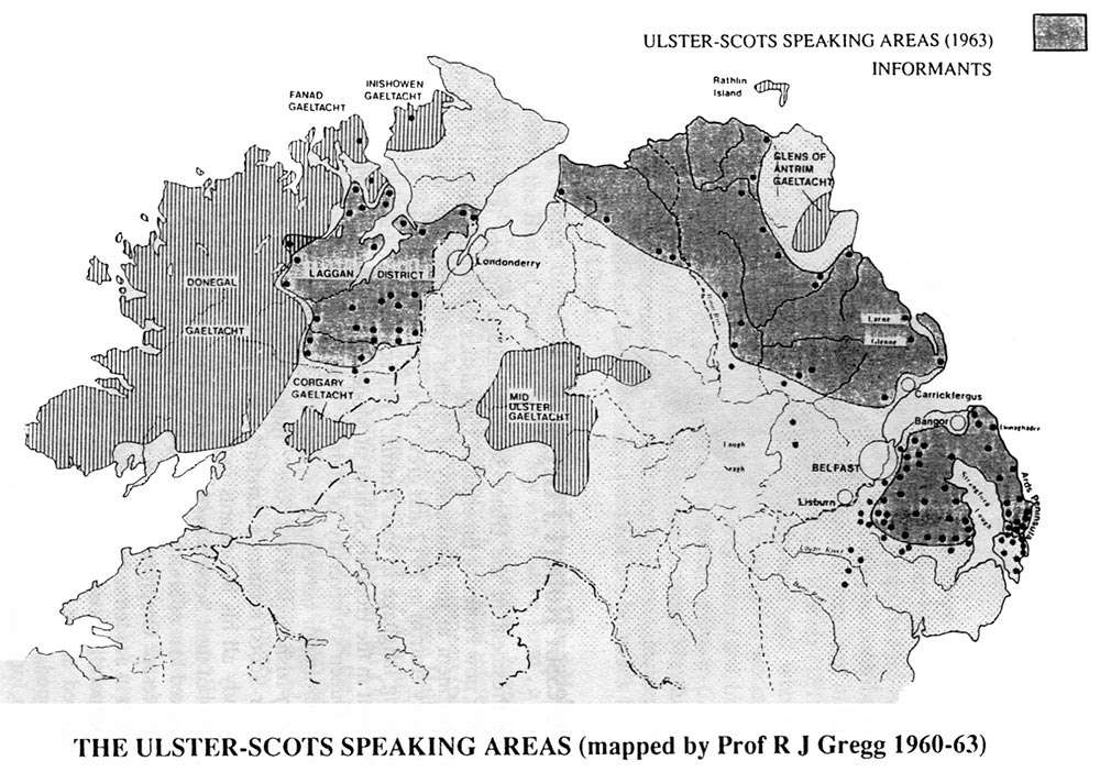 Ulster-Scots speaking areas